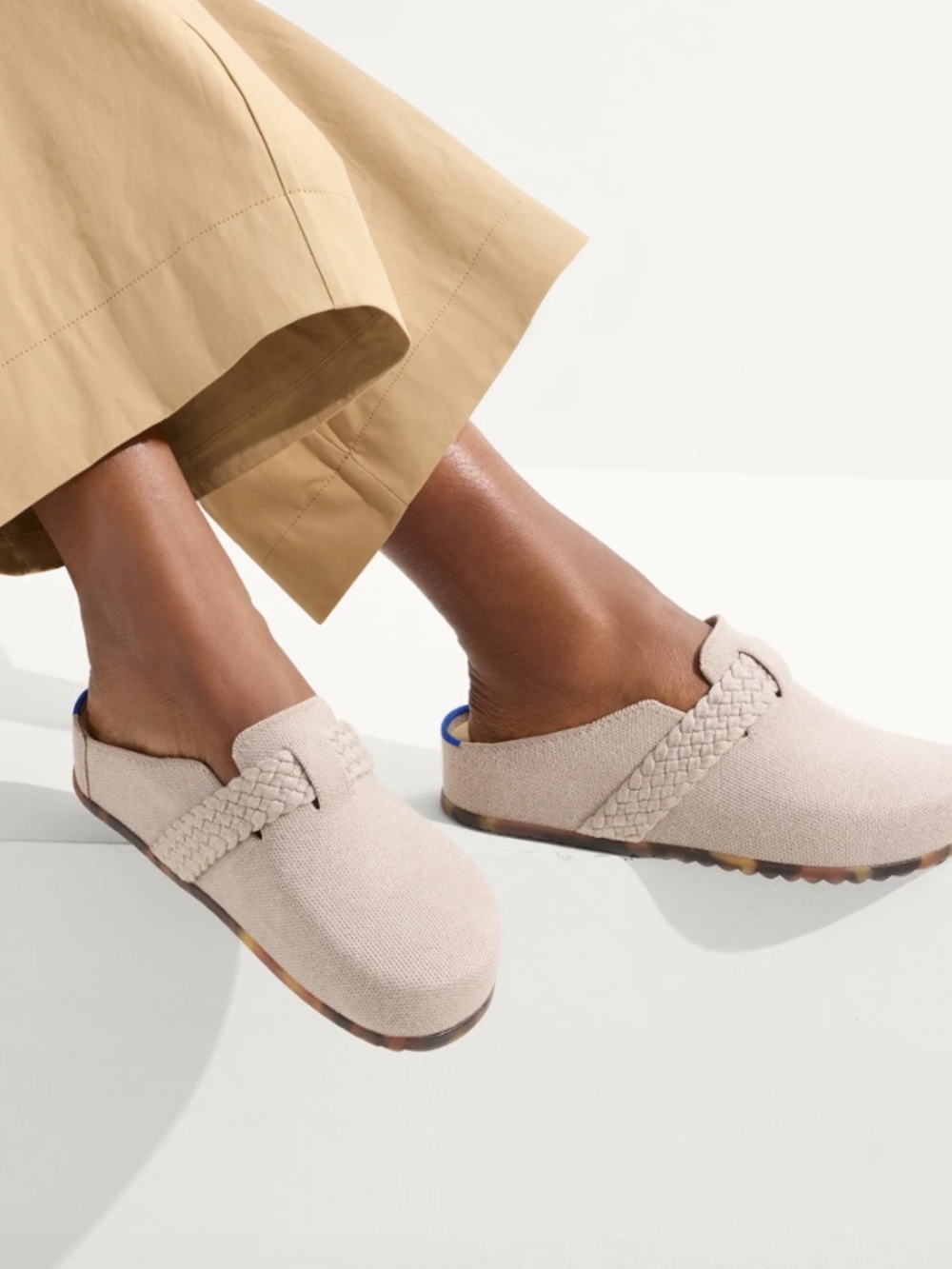 Rothy's The Braid Clog in Dove